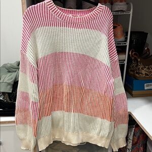 Colorful Striped Women's Sweater